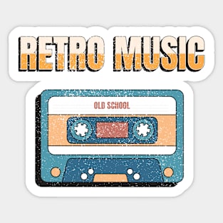 Retro Music Sticker